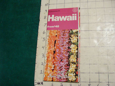 Vintage High Grade AIRLINE brochure: PAN AM holiday HAWAII 1975 trade winds 22pg