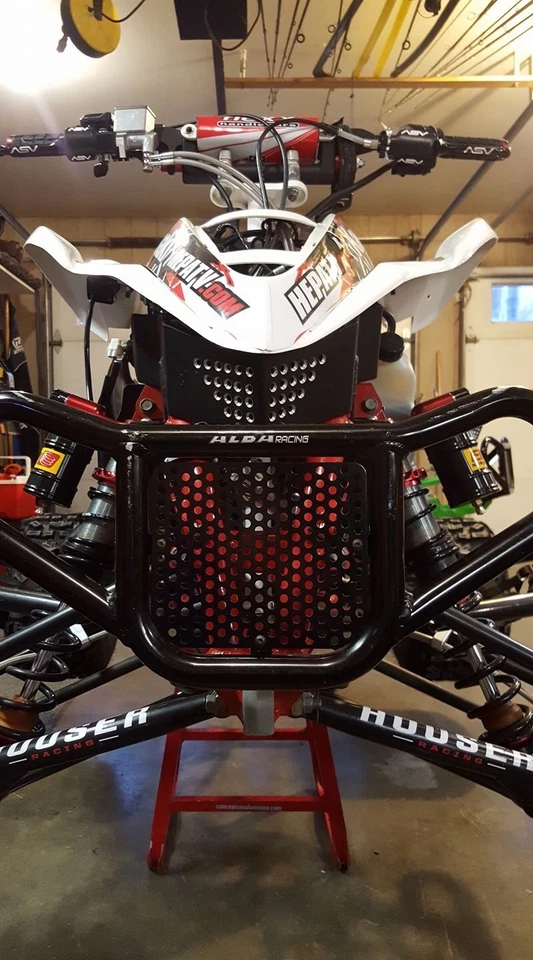 Kawasaki KFX 450 R HEPATV aluminum front nose guard - electronics protection!  - Image 2 of 4