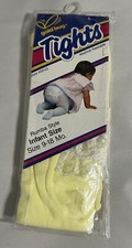 Vintage Infant Tights Gold bug 1985 Yellow Rumba Style Size 9-18 Months