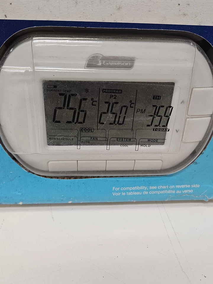 TERMOSTATO PROGRAMÁVEL GARRISON 5+1+1 Day Smart para unidade de aquecimento/refrigeração de parede - Imagem 2 de 4