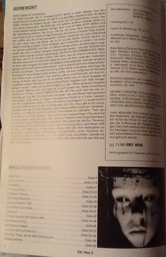 Gory News #11 November '98 (1998) Full Moon Pictures/Fantasy Filmfest 1997 Neu!! - Bild 3 von 12