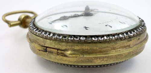 Antique Pocket Watch - Gilt & enamel ,Swiss ,verge, c1780 - Picture 4 of 10