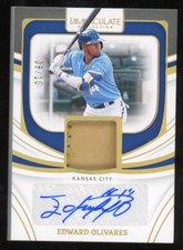 Edward Olivares 2022 Panini Immaculate Auto Patch Relic #d 6/10 Royals Read