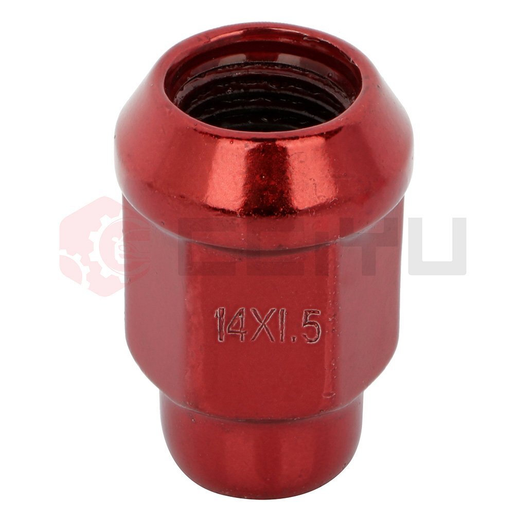 20 Red Thread Pitch 14x1.5mm Lug Nuts Fits Toyota Tundra Sequoia