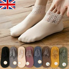 Fashion Lace Warmer Socks Women Breathable Warmer Socks Boat Cotton Ankle Socks