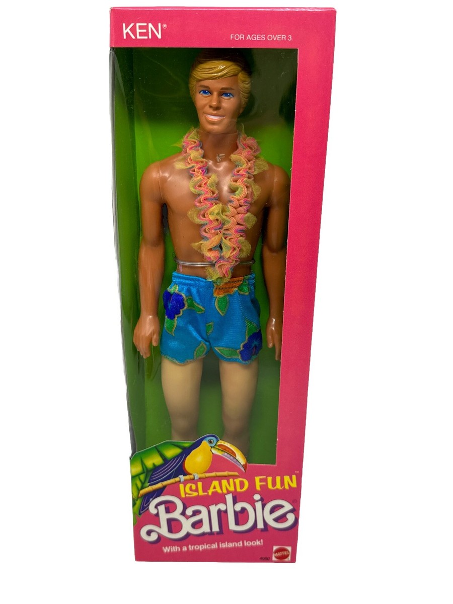Barbie Island Fun Ken Doll Vintage 1987 Mattel #4060 NRFB | eBay