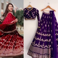 BOLLYWOOD PARTY LEHNGA CHOLI INDIAN DESIGNER LENGHA WEAR WEDDING ETHNIC EID NEW