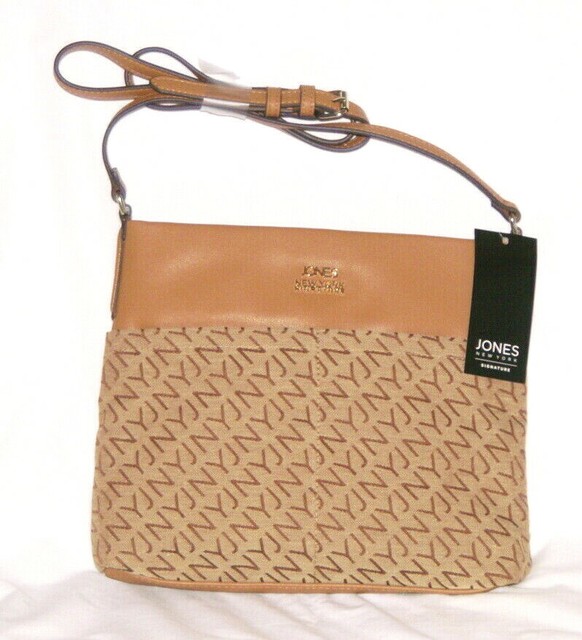 Jones New York Signature Crossbody Bag Tan JNY Logo Purse bag NWT eBay