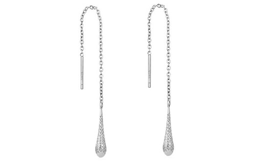 925 Sterling Silver Threader Earrings, Dangle Drop,Teardrop Earrings for Women, - Picture 5 of 10