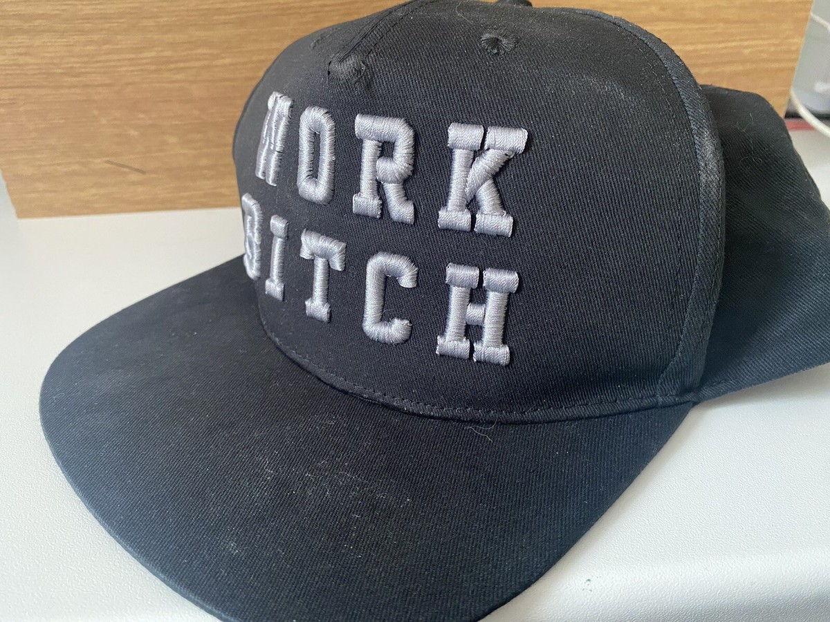 Britney Spears Work B**ch Las Vegas Residency Snapback Hat Black Gold NWT Merch Britney Spears Work Bitch Snapback Hat / Cap SILVER BLACK  main image 2