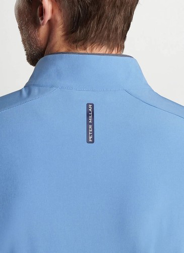 PETER MILLAR Crown Crafted Vest 2XL Blue Contour Stretch Full Zip Golf NEW $245 - Picture 18 of 20