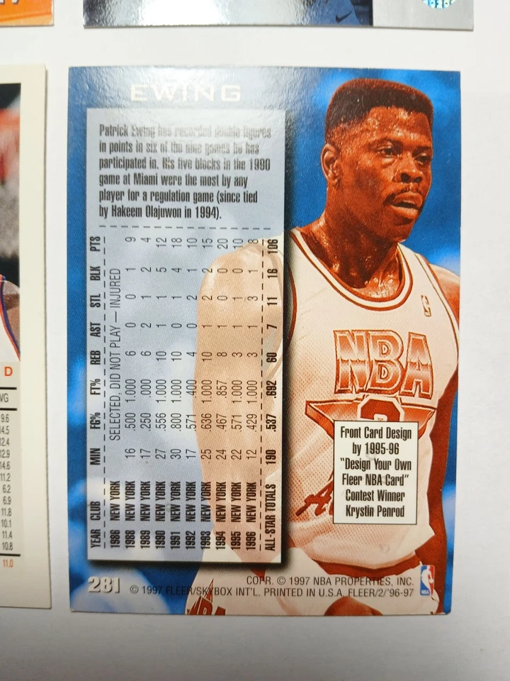 Lote de 9 tarjetas de baloncesto New York Knicks años 90 Skybox Z, Fleer, etc. Foto 3 de 4