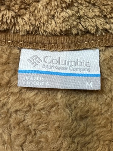 COLUMBIA WOMEN'S FIRE SIDE II SHERPA FULL ZIP FLEECE SIZE MEDIUM BROWN - Picture 3 of 11