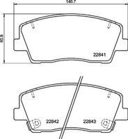 Brembo Bremsbelagsatz Scheibenbremse Prime P 30 108 FüR Stinger CK KIA Hatchback