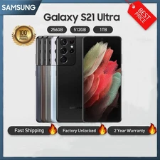 New Sealed Samsung Galaxy S21 Ultra 5G 128-256GB SM-G998U Unlocked All GSM+CDMA