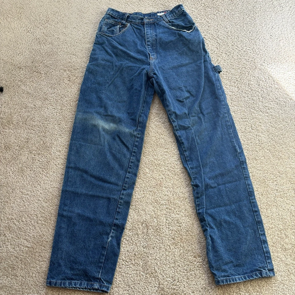 Vintage Y2K Tommy Hilfiger Jeans Mens 28x32 Carpenter Grunge Utility Skate Baggy - Image 2 of 4