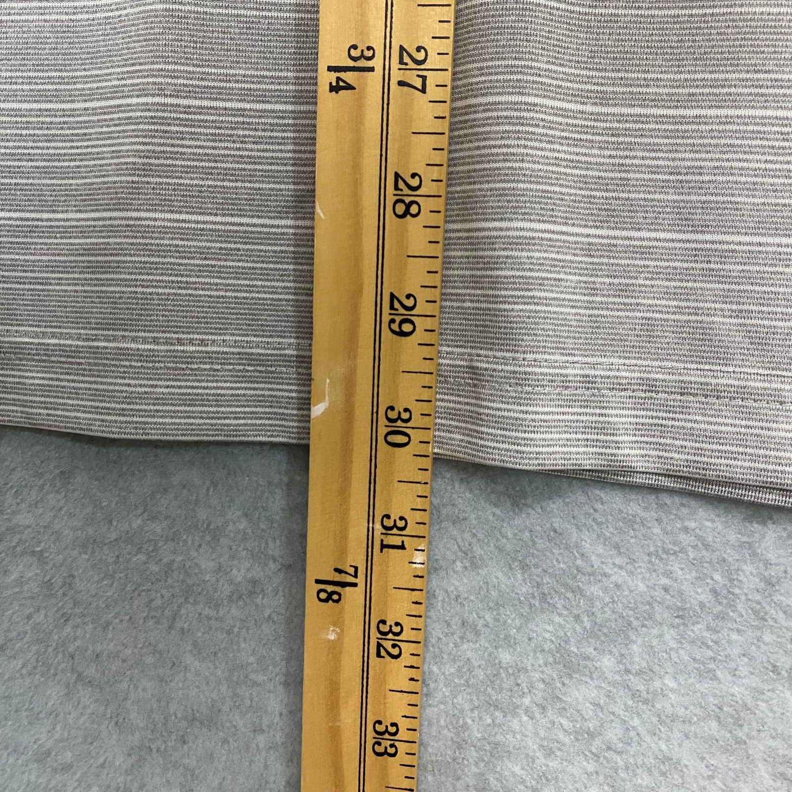 CHAMPION Mens XL Gray Striped Polo Shirt UVA Cavaliers Logo Short Sleeve Golf