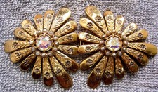 Art Deco rhinestone belt buckle - NO US CUSTOMS FEES