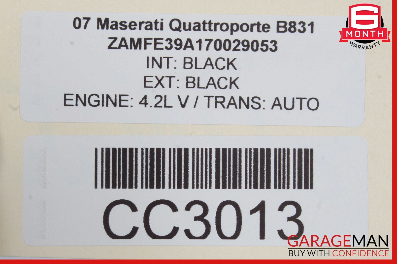 03-08 Maserati Quattroporte M139 Front Right Side Lower Bottom Seat Cushion OEM
