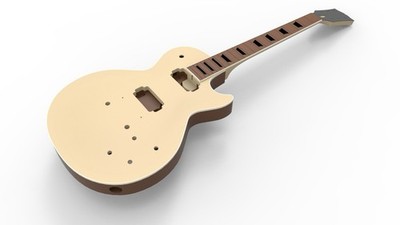 Les Paul Guitar 3D Model | CNC Files, Luthier Templates (Digital Download)