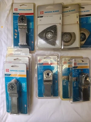 Imperial Blades for oscillating multi-tools 100+ blade lot. new old stock - Image 1 of 4