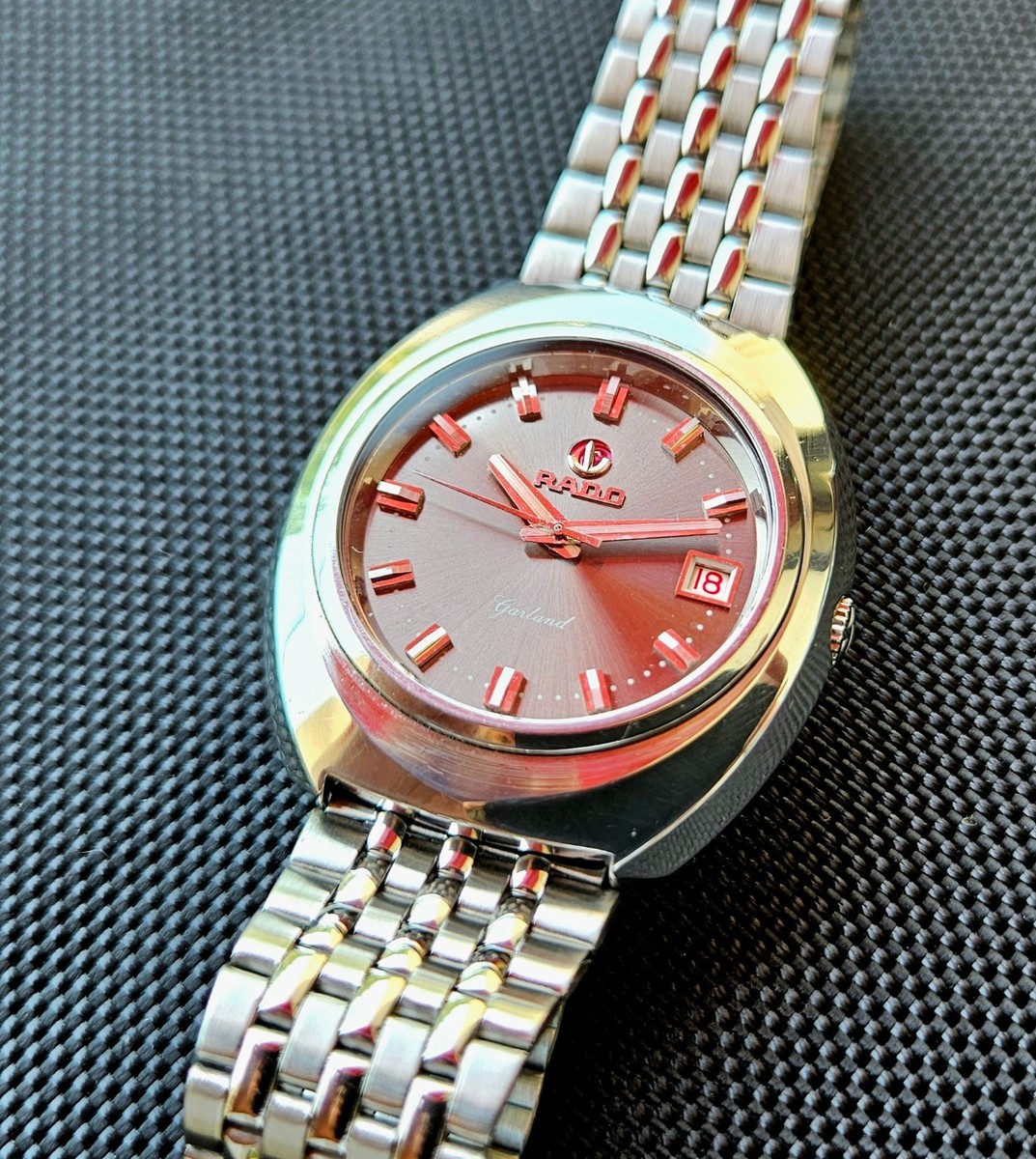 RADO DIASTAR 2793 自動巻 腕時計 Rado Garland automatic 2793 25 jewels Gray sunburst dial | eBay