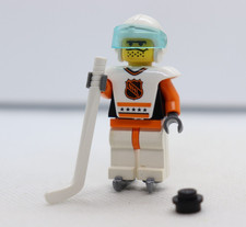 Hockey Player #8 NHL 3578 White Stick Puck Ice Skates LEGO® Minifigure Figure
