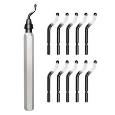 11-Blade Deburring Tool for 3D Printing, Premium High-Speed Steel Blades for...