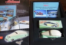 Schuco 1055 Nostalgie Set Wendeauto 1010 Tinplate Car Model And Book