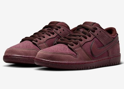 Nike SB Dunk Low City of Love Burgundy Crush Sneaker Schuhe 42 42.5 FN0619-600