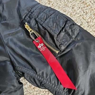 ALPHA INDUSTRIES MA-1 USAF Pilot Flyer Bomber Jacket Mens Small