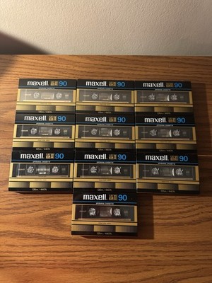 Lot of 10 Maxell UD XL II 90 Cassette Tape Type II High Bias Japan NOS