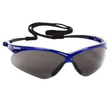 V30 Nemesis* Eyewear, Metallic Blue Frame, Smoke Anti-Fog Lens, 1/Each    47387