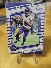 2024 Panini Absolute BLUE Baltimore Ravens Lamar Jackson #9 