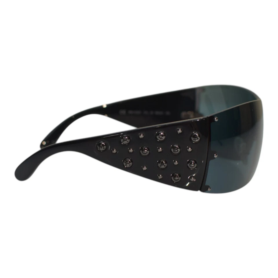 Gafas de sol Marc by Marc Jacobs MMJ 032/S negras para mujer con escudo de diseñador Foto 4 de 4