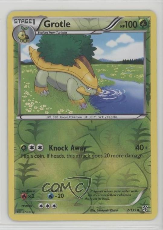 Grotle Reverse Foil Pokémon Black & White Plasma Storm #2