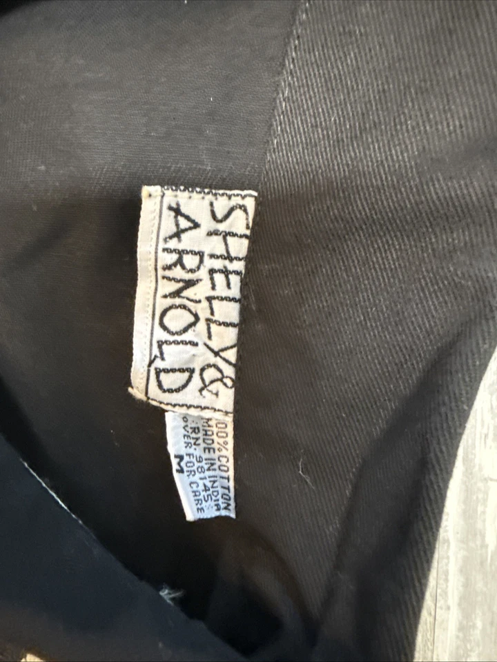 Chaleco Boho Vintage Años 90 Shelly & Arnold Cebra Western Concho Botones M Foto 4 de 4