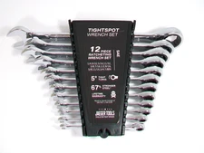JAEGER TOOLS TIGHTSPOT 12-PIECE SAE 12-POINT RATCHETING WRENCH SET