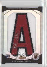 2010 Topps Finest Refractor 30/75 Brandon Allen (Letter A) #151 Auto 0eq6