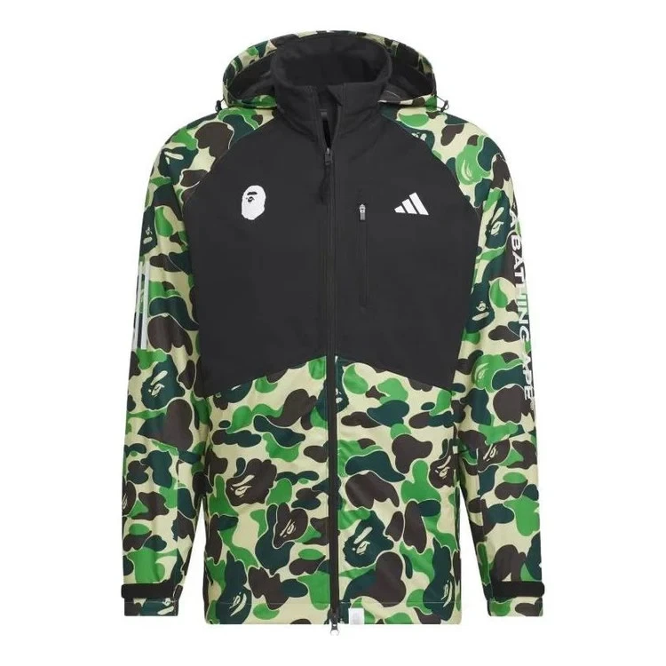 A Bathing Ape Bape X Adidas Wind Dry Hooded Jacket - Size Medium - IQ3679 New - Image 3 of 4