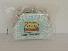 Cat Burger Kisslock Snap Close Coin Purse Case Vinyl new sealed