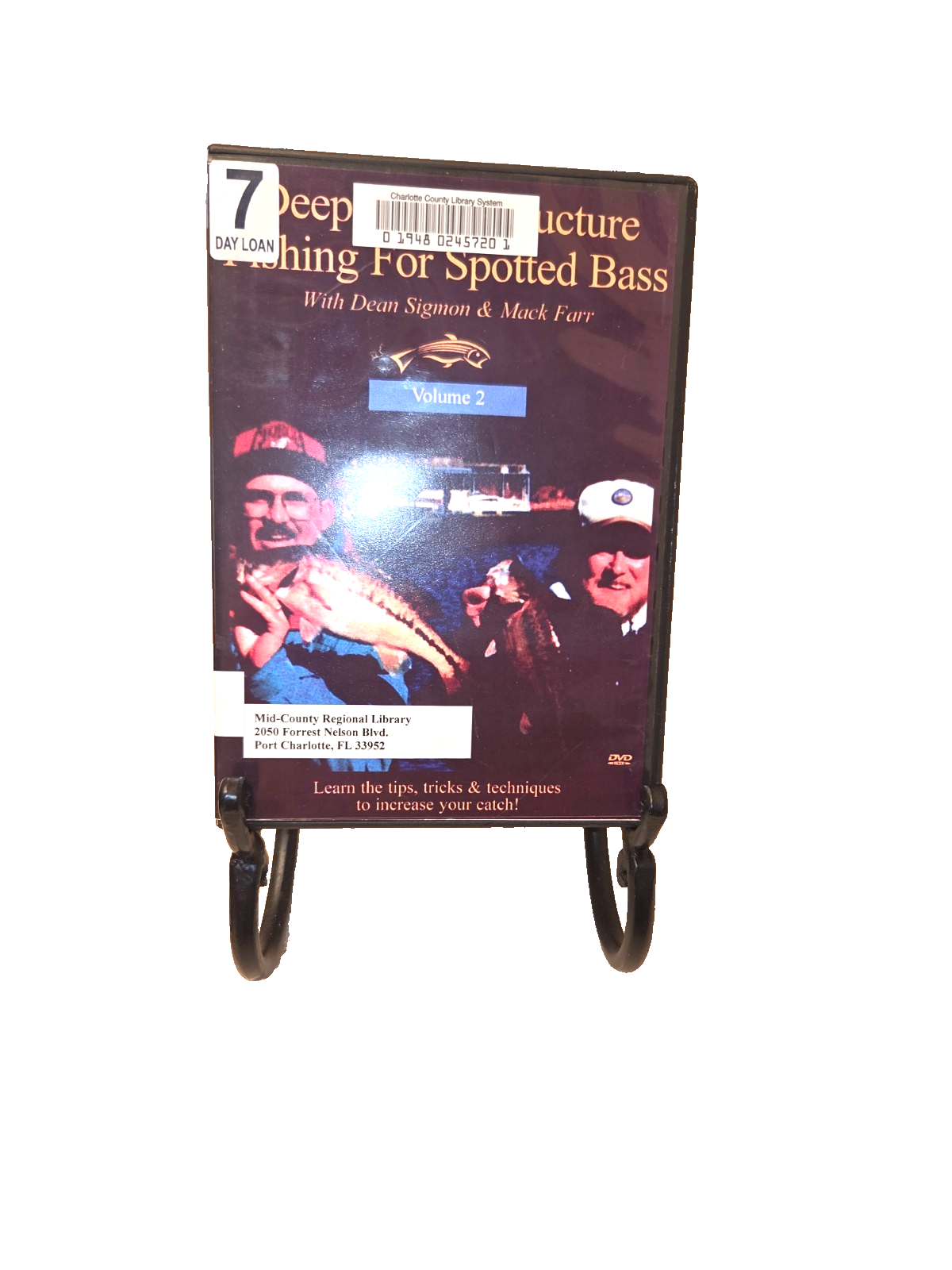 Simgman Deep Water Fishing Spotted Bass, Volume 2 (DVD, 2004) Dean Sigman, Mack ...