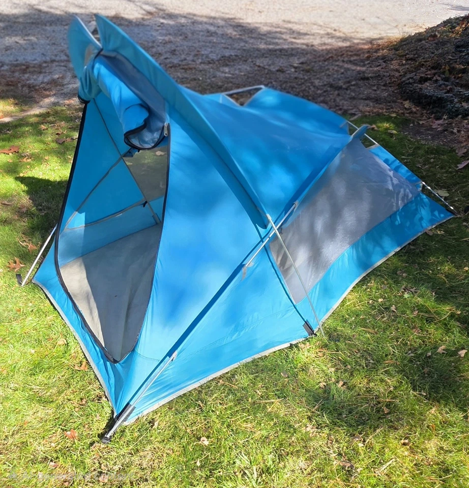 Tienda de campaña The North Face renacuajo para 3 personas - azul gris con mosca de lluvia Foto 2 de 4