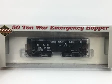 HO Proto 2000 Chesapeake & Ohio 50 Ton War Emergency Hopper Car C&O #54919