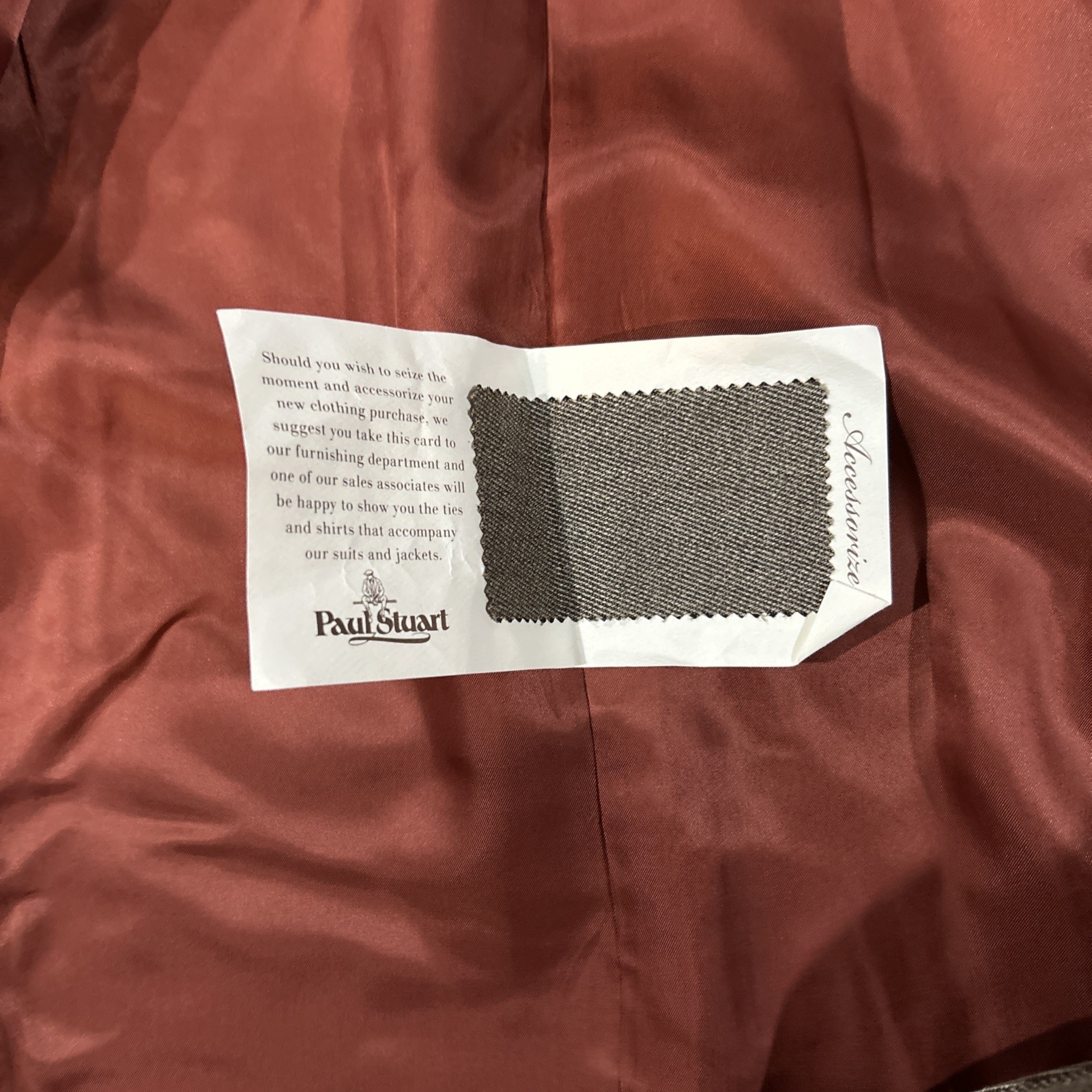 40 Reg - Paul Stuart Phineas Cole Suit Brown 