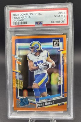 2023 Panini Donruss Optic - Rated Rookie Puka Nacua #238 Orange Prizm /249 (RC)