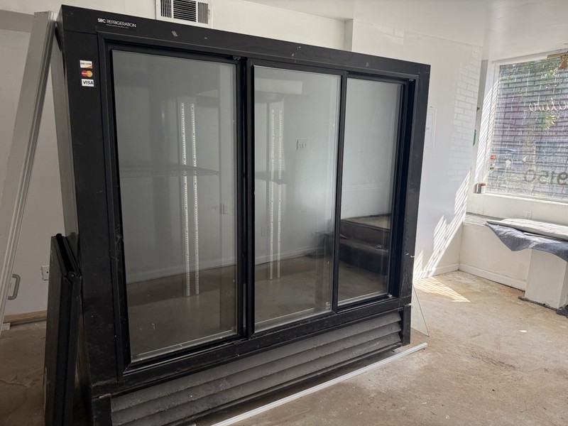 SRC Refrigeration FS79GD 3-Door Glass Merchandising Refrigerator 79 cu ft