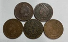 1895 1897 1904 1905 1906 Indian Head Cent Lot of 5