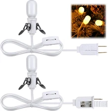 Accessory Cord with Replacement Light Bulbs, 120V 0.7W Blow Mold Light Cords wit