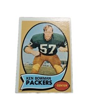 1970 Topps Football Card Green Bay Packers Ken Bowman Rookie Card #79 No Creases. rookie card picture